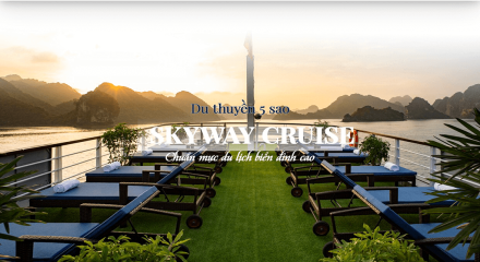 Tour vịnh Lan Hạ 1 ngày- chèo kayak trên du thuyền Skyway 5 sao